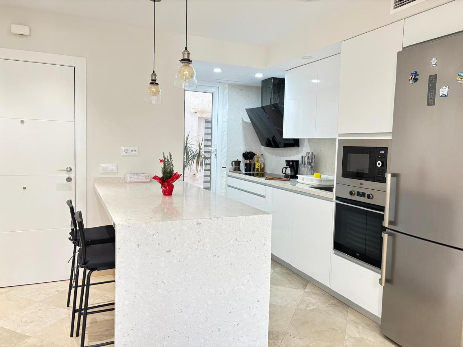 Apartamento Playa Almeria Bagian luar foto
