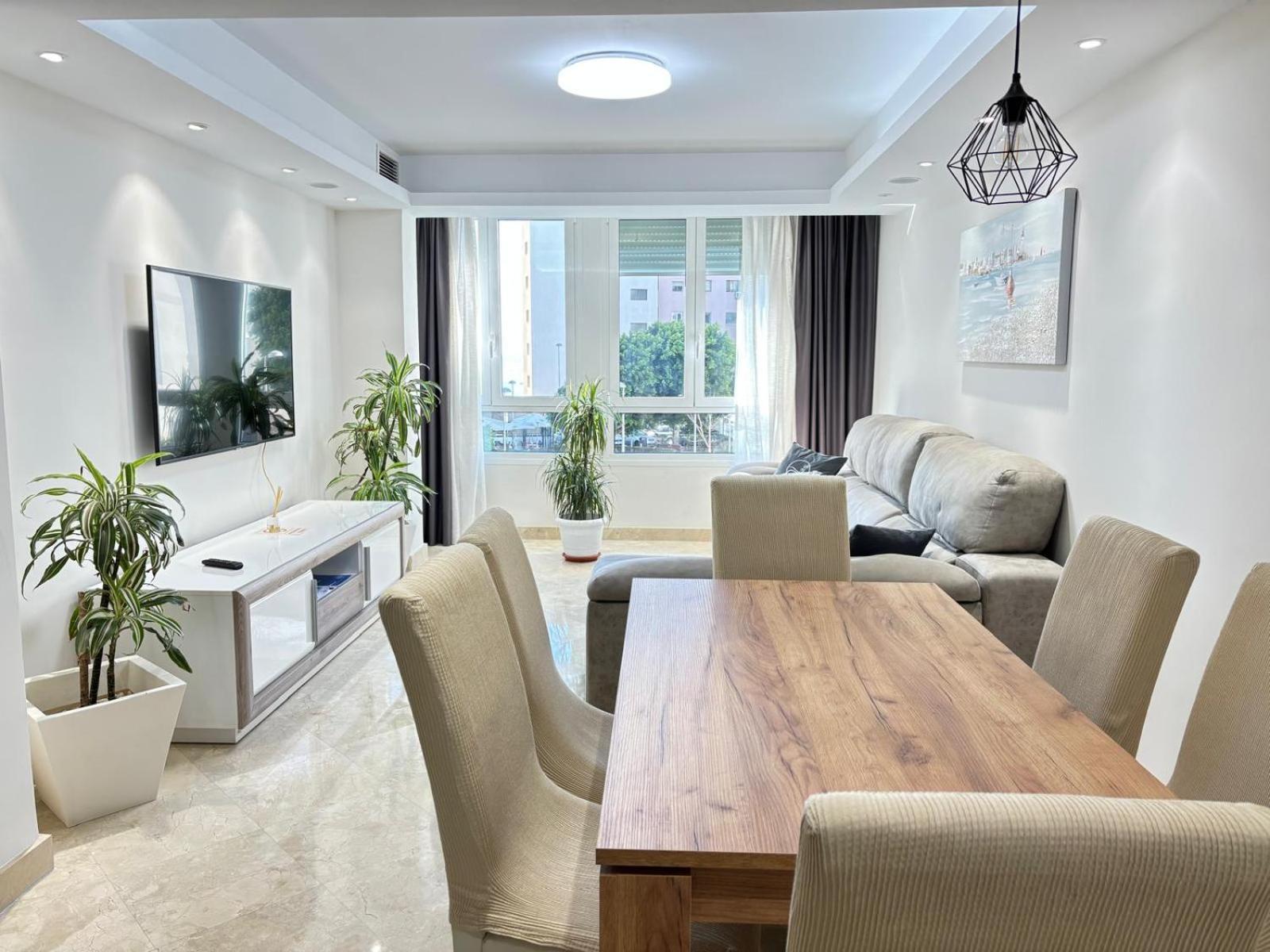 Apartamento Playa Almeria Bagian luar foto